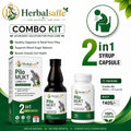 Pilo Mukt Combo Kit – 2 in 1 Syrup + Capsule (Ayurvedic Solution for Piles Care)